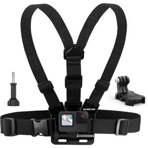 Chest Mount Strap Harness Chesty Body Mount Compatible with GoPro Hero 13, 12, 11, 10, 9, 8, 7, 6, 5, 4, Session, 3+, 3, 2, 1, Max, Hero (2018), AKASO, DJI Osmo Action Cameras