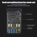I9 Voice Changer Set, Mini Live Broadcast Voice r, Portable Sound Board Voice Changer, 8 Different Sounds/Sound Effects, for iOS, for Android (English Version)
