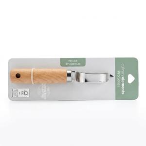 Culinary Elements Stainless & Wood Peeler, 1 EA