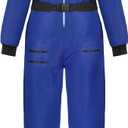 Spooktacular Creations Women Blue Aerospace Astronaut Costume Women, Halloween Costumes for Adults, Size S