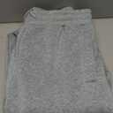 GORGLITTER Men's Cargo Baggy Sweatpants Drawstring Elastic Waist Wide Leg Sweatpants Light Grey Large