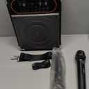 HWWR Karaoke Machine, Portable Bluetooth 5.3 Speaker with 2 Wireless Microphones for Adults, PA System with Echo Adjustment, Support TWS/TF Card/USB/AUX/TVs Connected for Home Party Stage-subwoofers