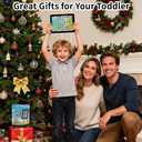 Kids Learning Pad/Tablet Interactive Toddler Toys with 6 Games to Words Numbers Alphabets Music and Multiple Modes,Educational Learning Toys for 2 3 Year Old Kids Boys and Girls(White)