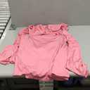 JustVH Women's Maternity Long Sleeve Off Shoulder Pregnancy Photography Dress for Baby Shower Photoshoot Party (X-Large, Pink)