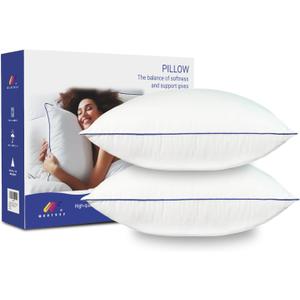 18x18 Pillow Inserts Set of 2Hypoallergenic Square Pillow Inserts, Oeko-TEX Certified Virgin Down Alternative Filling, Machine Washable