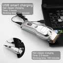 Hatteker Hair Clipper for Men IPX7 Waterproof Cordless Barber Clipper for Hair Cutting Kit with T-Blade Trimmer Beard Trimmer Clipper Professional USB Rechargeable