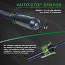 Automatic Fuel Transfer Pump with Auto-Stop, 47" Extra-Long Hose 2.4 GPM, Battery-Powered Gas Can Pump, 3 Tank Adapters for Gasoline Diesel Engine Oil
