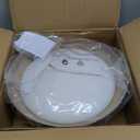 BISAMIYA Modern LED 12.6 inch Ceiling Light, Adjustable Semi Flush Mount Ceiling Light Fixture, Brass Accent, for Hallway, Kitchen, Entryway, 18W 3000K Warm White (Green)