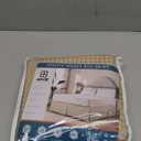 MIYE Pleated Waffle Weave Bed Skirt, Tailored Dust Ruffle 16 Inch Drop Easy Fit, Machine Washable,No Split Corners (Beige, Queen - 16" Drop)