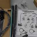 30X 10X Large Floor Magnifying Glass with Light and Stand,72 LED Flexible Gooseneck Floor Magnifying Lamp,2 in 1 Lighted Magnifiers for Close Work, Sewing,Crafts,Hobbies（Black）