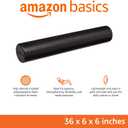 Amazon Basics High-Density Foam Roller for Exercise, Stretching and Muscle Recovery, 36 Inches, Black