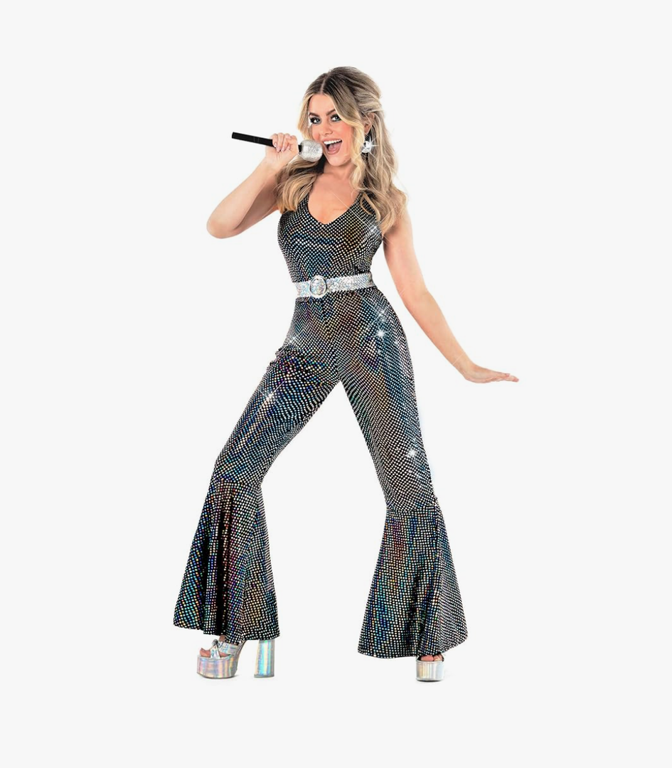 Morph Disco Costume Womens 70s, Disco Outfit Woman, 70's Costumes, Halloween Costumes For Women Adult Medium