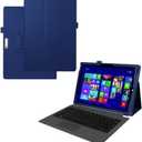 Tablet Cover for Microsoft Surface Pro 3rd 4th 5th 6th 7th Gen 12.3"(2014 2015 2017 2018 2019 Release), Ultra Slim Folio Stand Leather Case for Microsoft Surface Pro 3/4/5/6/7 (Dark Blue)