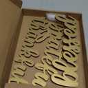 3  Pieces Thanksgiving Thankful Blessed Grateful Wood Cutout Rustic Thankful Plate Letter Sign Decor Inspirational Letter Wood Sign for Home Table Plates Table