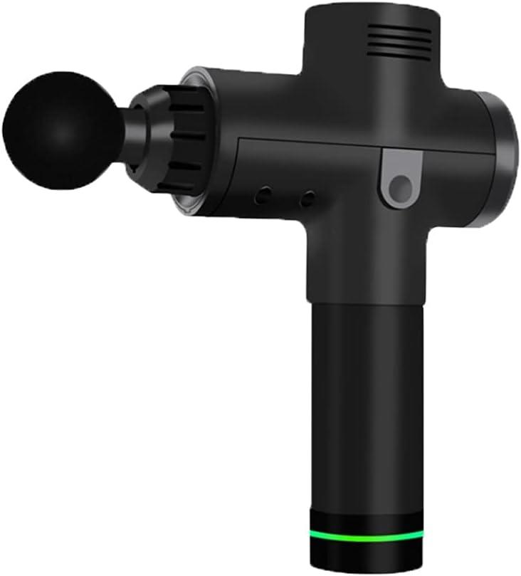 Massage Gun Deep Tissue Massager Fascia Massage Gun for Pain Relief Hand-Held Electric Muscle Massager 20 Levels of Adjustment and 4 Massage Heads (4 Colors are Optional) (Color : F)