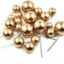 Faux Ball Cake Topper for Cake Decoration (20 Pcs) (Green)