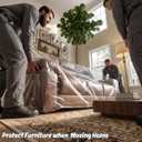 Wowfit Furniture Cover Dust-Proof Moving Bag for Sofa & Boxes Clear, Odorless Plastic 4mil Thick 92W x 42D x 62/41H Inches