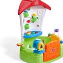 Step2 Toddler Corner House, Kids Playhouse, Indoor/Outdoor Playset, Play Gym with Kitchenette, Includes 15 Piece Toy Accessories, Made of Durable Plastic, for Toddlers 1+ Years Old