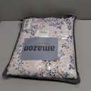 HoneiLife King Size Duvet Cover - 100% Cotton Comforter Cover, Soft & Breathable Floral Bedding Duvet Cover Sets with Zipper Closure & Corner Ties, 3-PC Wildflower Comforter Cover Sets, Blue Leaves