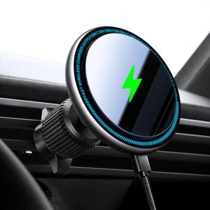 for Magsafe Car Mount Charger, 15W Fast Charging LED Magnetic Wireless Car Charger, Air Vent Phone Holders for Your Car for Magsafe Car Phone Holder for iPhone 15/14/13/12 Fast Charging