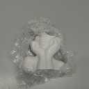 BrownLove Ceramic Face Vase White Flower Vase for Decor Female Form Face Vase Art Vase Modern Decorative Vase Centerpiece for Table Shelf Living Room Office Bedroom Small