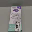 Baby Toilet Lock by Wappa Baby - 9"L x 4"W - Ideal Baby Proof Toilet Lid Lock - No Tools Needed Easy Installation with 3M Adhesive - Top Safety Toilet Seat Lock - Fits Most Toilets - White (1 Pack)