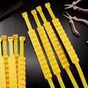 Tallew Snow Tire Chains Nylon Snow Straps for Car Tires 1.26" Width Emergency Anti Skid Car Tire Chains Universal Anti Skid Tires Chain for Truck Winter, Tyre 175 to 295 mm(0.6 x 37 Inches,20 Pcs)