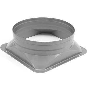 8 Inch Duct Connector Flange,Metal Square Pipe Connector to Round Interface Air Duct Metal Straight Pipe Flange for Ventilation,Cooling, Heating and Air Conditioning Systems