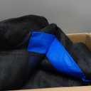 Trampoline Net Replacement 10FT 12FT 14FT 15FT 16FT Netting Replacement for Round Frame Trampolines Enclosure Net 6 Poles 8 Straight Poles Sleeve Zipper Protection Buckles (BLUE)