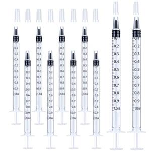 1ml Syringe for Liquid, Oral, Scientific Labs, Measurement, Dispensing, with Cap- 10 Pack 1ml Syringes