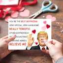3 x Funny Valentines Day Card for Boyfriend, Sweet Valentine's Day Gifts for Boyfriend, Romantic Anniversary Birthday Card Gifts from Girlfriend, Love Card for Men Him (FY-183)