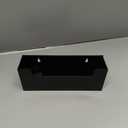 Homaisson Clear Acrylic Mail Holder Box for Desk or Wall Mount, Mail Organizer Countertop, Modern Wall Mounted or Tabletop Mailbox, Letter Storage Organizer Box (Black)