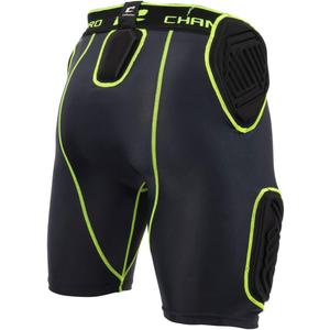CHAMPRO Bull Rush 5-Pad Integrated Girdle (Medium, Charcoal, Optic Blue Trim)