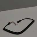 Hihitomorrow 474342 Replacement Coiled Microphone Cord Cable Part Fit for Garmin GHS 10 Mic Radios