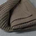 Bedsure Waffle Weave Pillow Shams Covers - 2 Pack 100% Cotton Standard Size Pillow Shams with Envelope Closure, Ultra Soft and Cozy Pillowcases, Khaki, 20x26 Inches