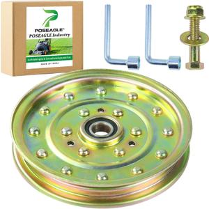 1-633109 Idler Pulley Replaces 132-9424 Exmark 126-7685 116-4667 Husqvarna 539102610 for Exmark Lazer Z 60 inch, Toro Z400 Z500 Z580 Z553 Z Master 60 inch Decks