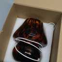 USB Plug-in Vintage Mushroom Lamp Small Bedside Table Lamp with 3 Temperature LED Bulb,Free Dimming Nights Light for Bedroom/Living Room/Entryway/Corner Decor New Home Gift (Golden Amber)