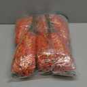 Artificial Mums for Outdoors/Indoors Faux Mums for Outdoor Planters, Fall Flowers Artificial for Decoration Garden Porch Window Box Home Wedding Farmhouse (Orange)