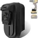 Convert for DeWalt 20V Battery Adapter to 12V, Convert for DeWat 20V 60V Battery to 12v Batery Replacement, Work for DeWalt 12V Cordless Tools Below 240W (Only DM18DW12 Adapter Included)