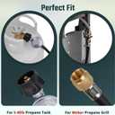 25IN Hose and Regulator Kit for Weber, Fits Weber Spirit, Genesis, and Summit Propane Gas Grill, Includes 200/300/400/Silver/Gold Series, for Weber Grill Parts 7502, 7627, 67069, 69891