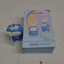 RexCodar Ultrasonic Kid's U-Shaped Electric Toothbrush, IPX7 Waterproof, Five Cleaning Modes, 60S Smart Reminder (Navy Blue, Ages 6-12)