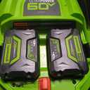 Greenworks 60V 21" Self-Propelled Cordless Lawn Mower, Brushless Motor, LED Lights, Includes 2X 4.0Ah Batteries & Rapid Dual-Port Charger(75+ Tool Compatibility, 45Min Runtime)