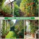 4 Ft Bamboo Stakes for Plant with Twist Ties 60 pcs Bamboo Sticks Plant Support Garden Stakes Poles for Tomatoes Cucumber Grapes Pole Beans Trees Potted Dahlia Flowers