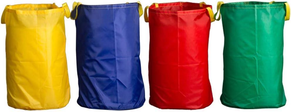 Wowagoga Potato Sack Race Bags 28x40'', Colorful Jumping Pocket Adult Sense Sports Game Equipment Party Accessory for Field Day, Outdoor Picnic Party(Set of 4)