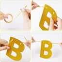 Skibidi Rizzler Birthday Banner Decorations - This Skibidi Rizzler Is 13 No Cap Gold Glitter Banner, Pre-Strung Stars Hearts Garland Ideas Funny Zoomer Gen Z Slang 13th Birthday Party Supplies