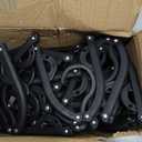 30 Pcs Travel Hangers Portable Foldable Travel Hanger Organizer, Plastic Cruise Essentials Clothes Drying Rack Folding Hangers for Camping Flying RV Europe Vacation Essentials Suitcase, Black