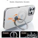 TORRAS 360 Spin Magnetic Stand for iPhone 16 Pro Max Case, Fit for MagSafe, 12FT Mil-STD Shockproof Case for 16 Pro Max Phone Case with Kickstand Rotatable, Grey, 6.9 inch (Gray)