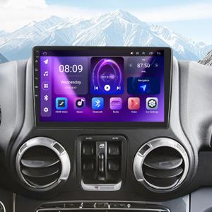 [4+64G] Android 13 Car Stereo with Wireless Apple Carplay&Android Auto for Jeep Wrangler JK 2007-2018 Dodge Ram 1500 2500 3500 10" Touchscreen Radio Upgrade with AHD Camera,GPS,SWC,WiFi,FM,Bluetooth