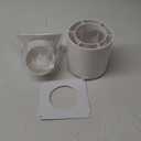 Dryer Vent Cover 4 inch, Outdoor Dryer Vent Closure/Seal, Hood for Home Exterior, UV Resistant, Mouse Proof, Natural Energy Saving, Clothes Dryer Replacement Vents, W/Screw & Washer for Installation