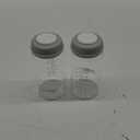 COMI Wide Neck Glass Breastmilk Collection n Storage Bottle, 8oz with Screw Ring Sealing Disk; Re-markable Sealing Disc. BPA Free, Fits Breast Pumps & Nipples (2 Gray Lids)